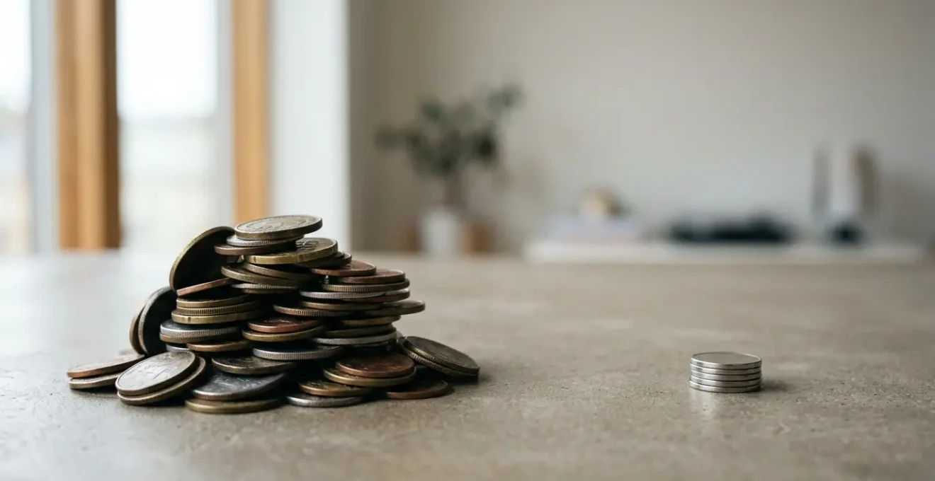 Concept financier illustrant la différence entre frais bancaires traditionnels et services gratuits